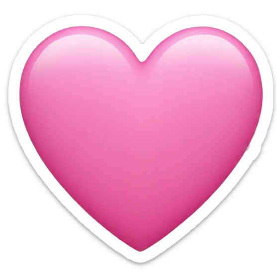 Pink heart  sticker