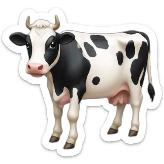 vache qui fait patinage artistique sticker