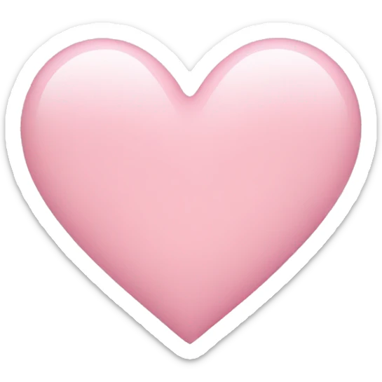 Light pink heart sticker