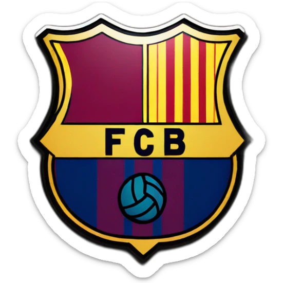 Fc barcelona badge sticker