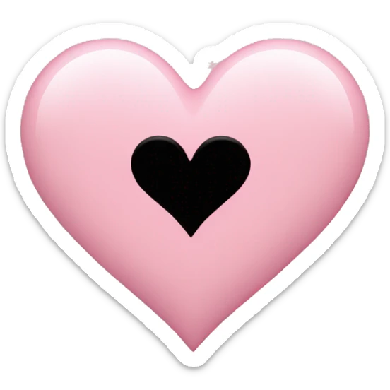 Light pink heart  sticker