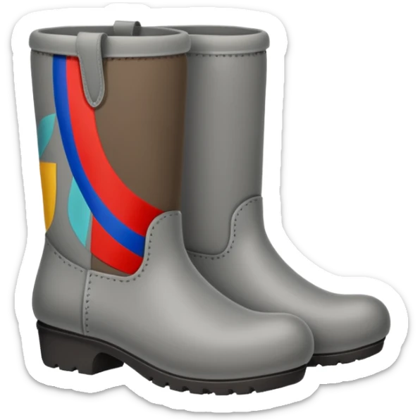 Russian felt boots made entirely of felted wool without soles sticker