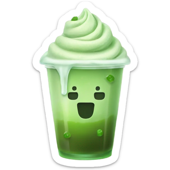 Iced matcha sticker