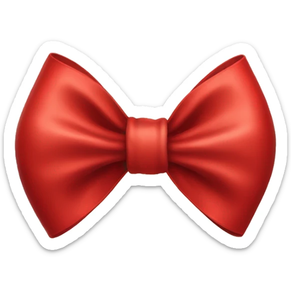 Red bow sticker