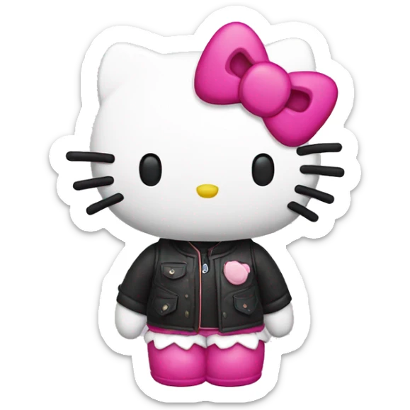 Hello kitty con flow sticker