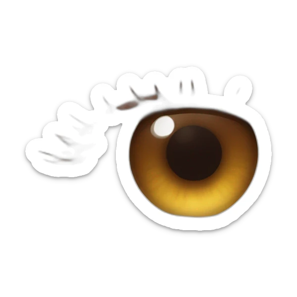 beautiful realist brown eye brown hair turkish girl sticker