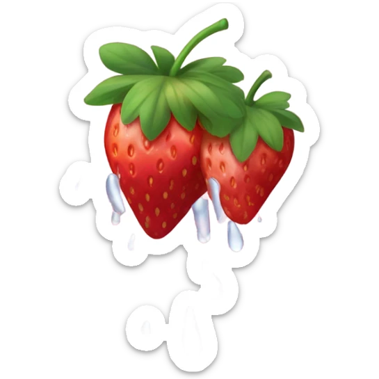 Strawberry rain sticker