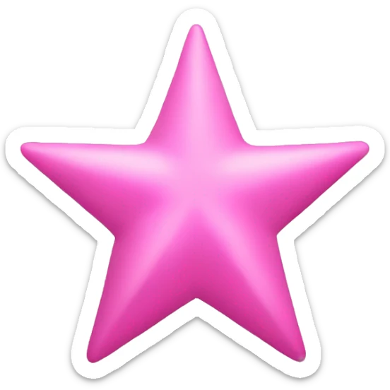 pink star sticker