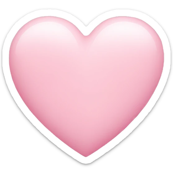 pink pastel heart sticker