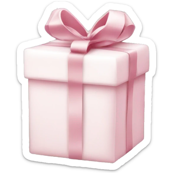 Light pink Christmas gifts under a white Christmas tree  sticker