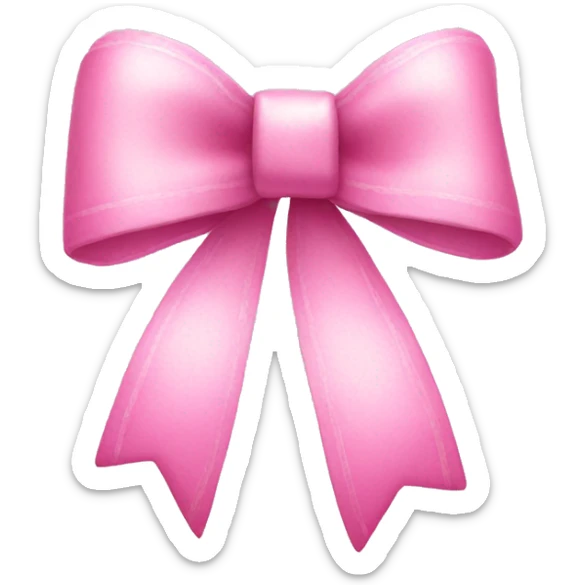 Pink bow with white highlights sticker