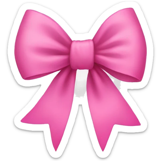 Pink bow sticker
