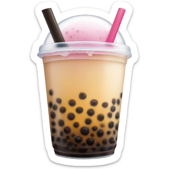 Bubble tea sticker