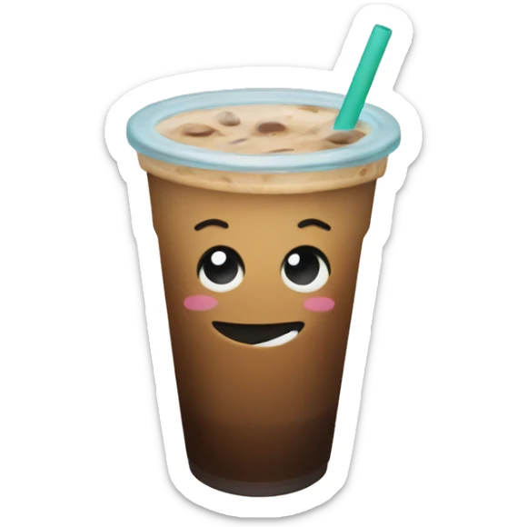 cold iced coffee sticker