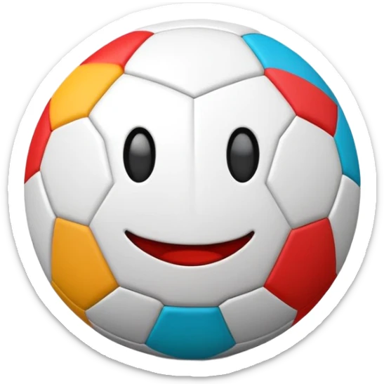 crea un emoji moderno, sobre los rituales como el juego de la pelota en la civilización mesoamericana sticker
