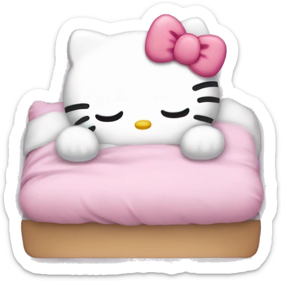 Sleepy hello kitty  sticker