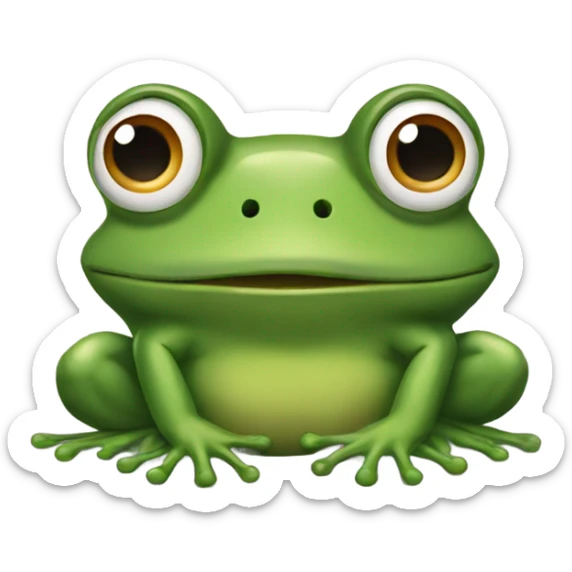 Frog sticker