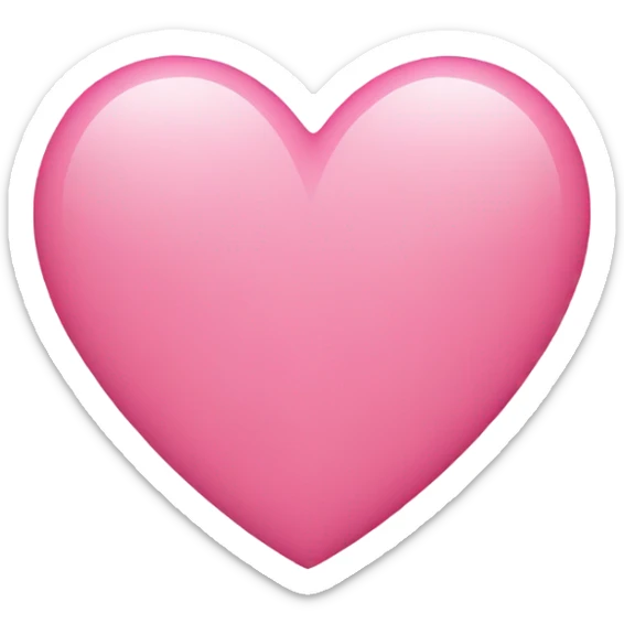 pink heart  sticker