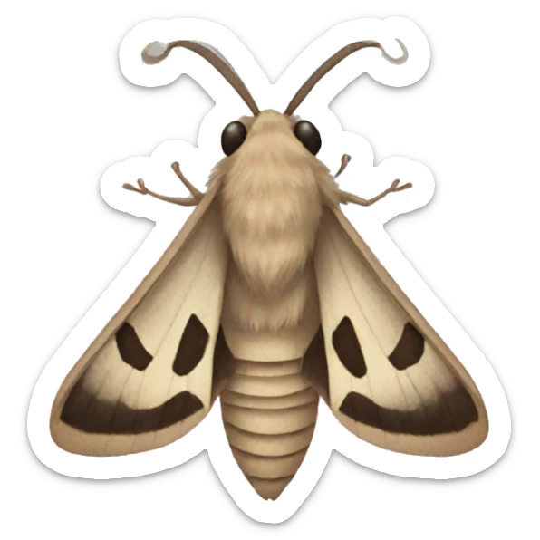 Moth sticker