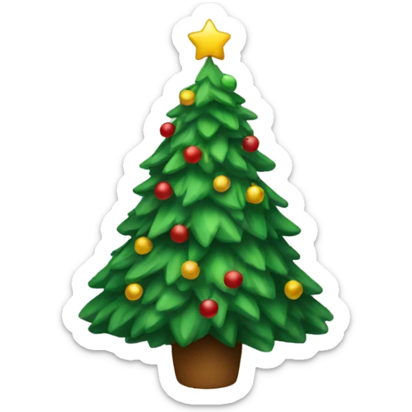 Christmas tree sticker