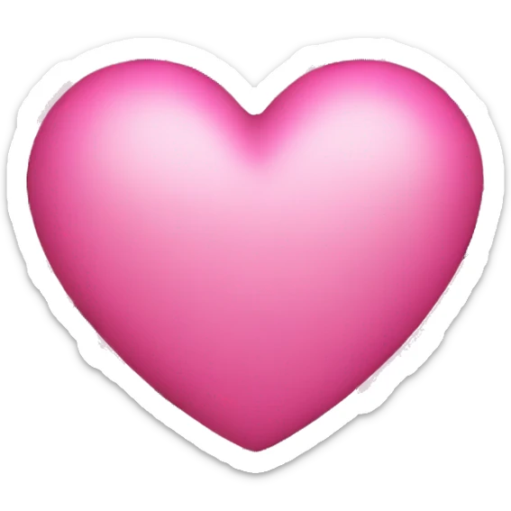 pink heart sticker