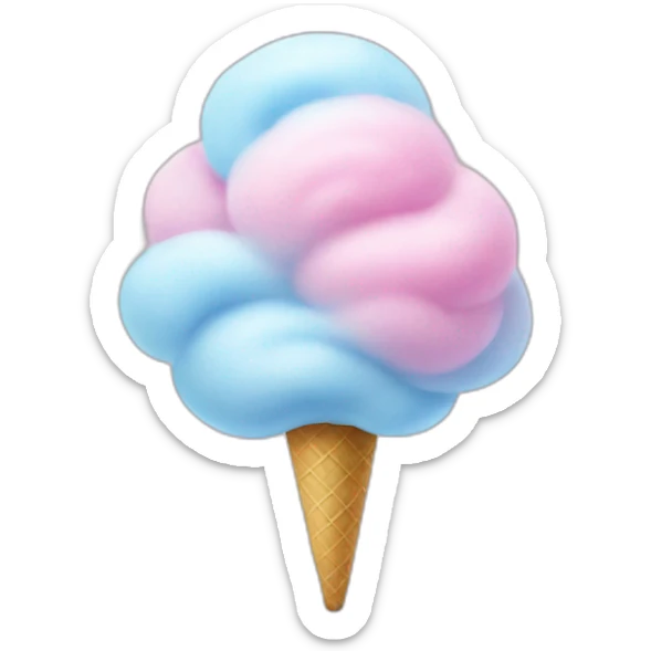 cotton candy sticker