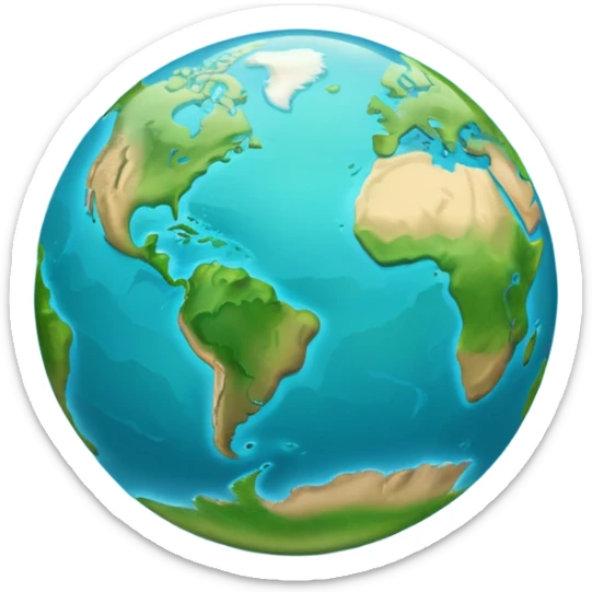 Créer un emoji représentant la Guadeloupe dans sa forme géographique réelle, vue du dessus, avec les deux îles Basse-Terre et Grande-Terre sticker