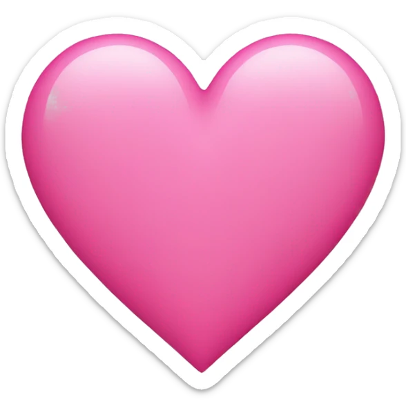 pink heart sticker