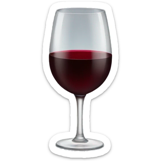 red wine sticker
