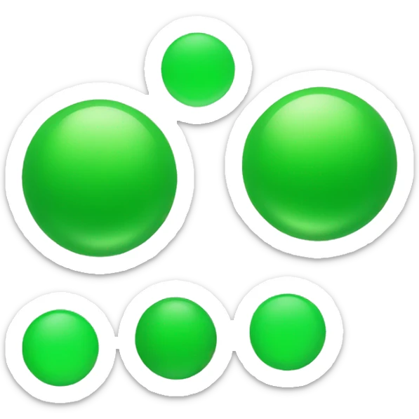 green sphère sticker