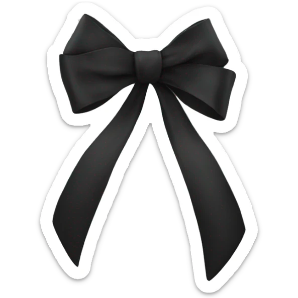 black bow sticker