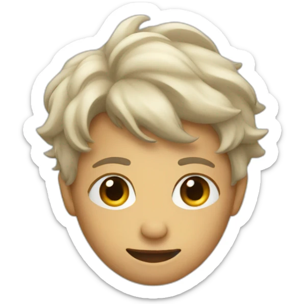 2d person lying arms out sticker