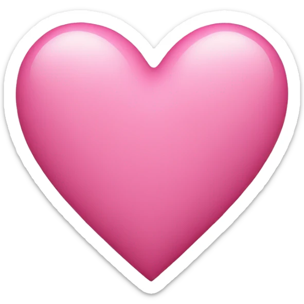 pink heart sticker