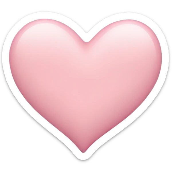 Pastel pink heart sticker