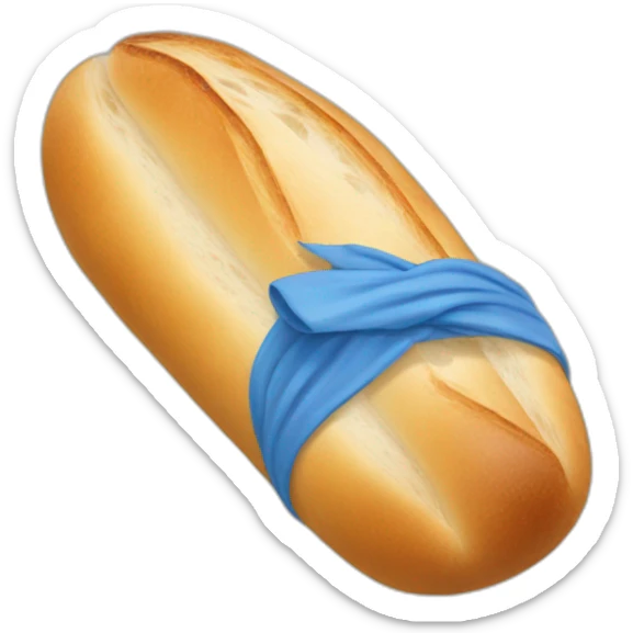 baguette blue sticker