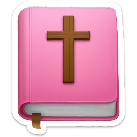Pink bible sticker