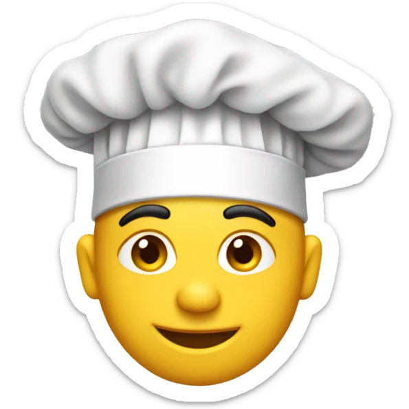 Gorro de chef sticker