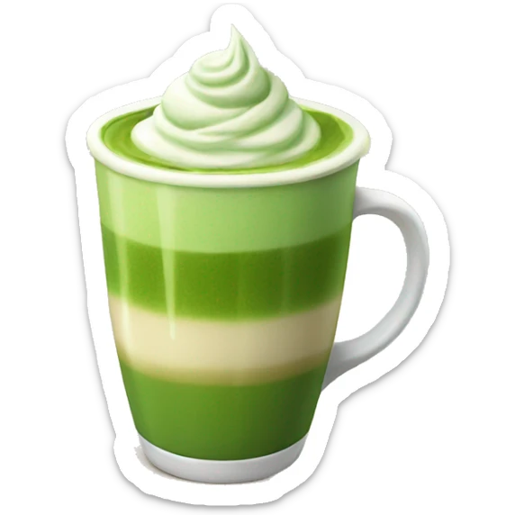 matcha latte sticker