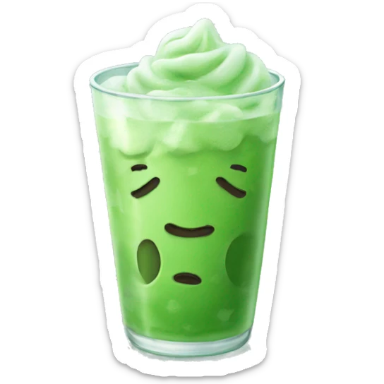 Iced matcha sticker