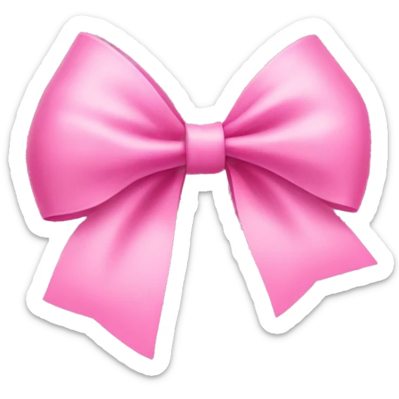 pink bow sticker