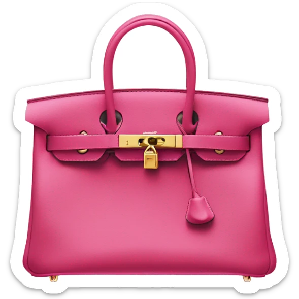 hermes birkin rose sticker