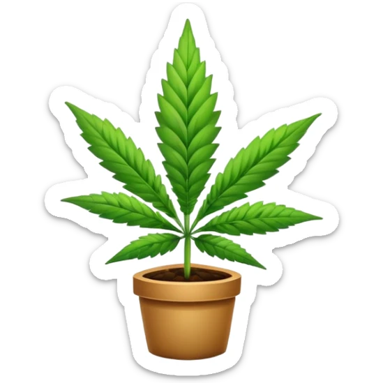 Marijuana sticker
