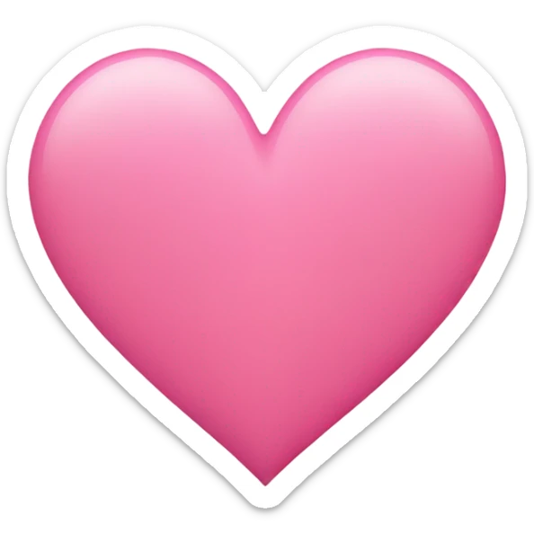 Pink heart  sticker