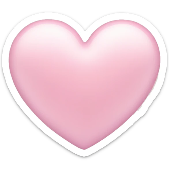 Pastel pink heart sticker