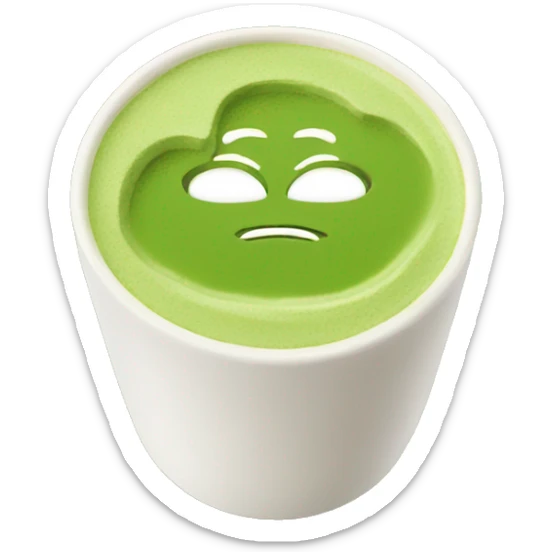 Japanese matcha latte  sticker