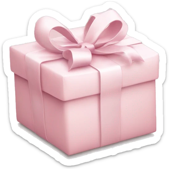 Light pink Christmas gifts under a white Christmas tree  sticker