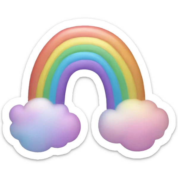pastel rainbow sticker