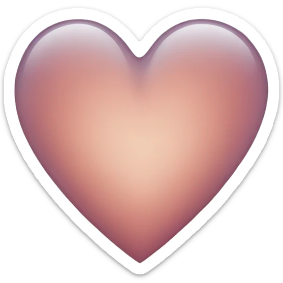 Clear heart sticker