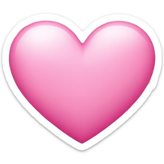 Pink heart sticker