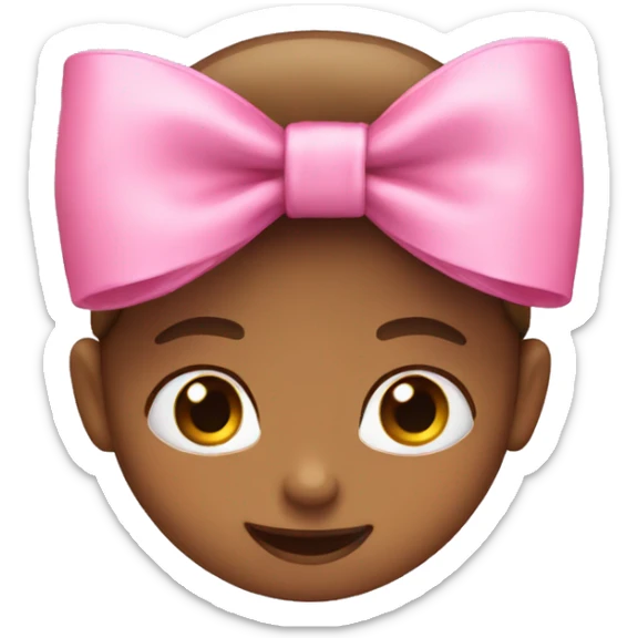 pink bow  sticker